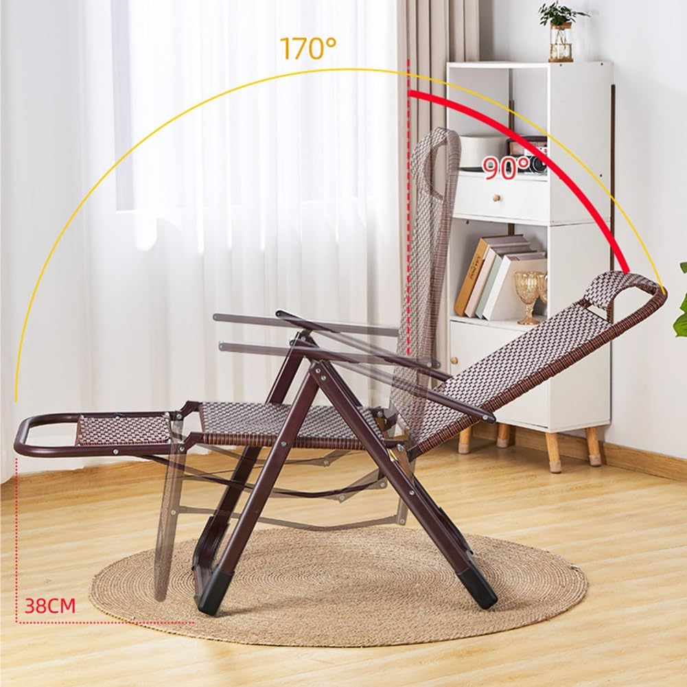 Fauteuil inclinable Pliable et réglable en apesanteur, idéal pour la Plage, la Piscine, la pelouse, Le Camping, l'extérieur et l'intérieur. Couleur Noire, idéal pour la détente.