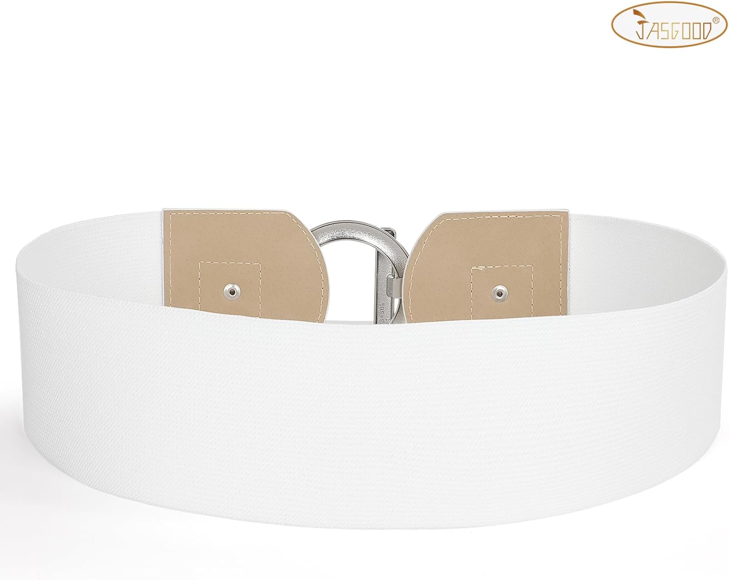 JASGOOD Women Wide Elastic Waist Belt Fashion Stretchy Dress Belt - Image 3