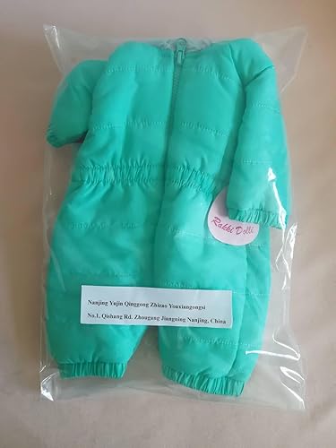 Miniatura 9 de Ropa de muñeca, mameluco de invierno con capucha, traje de nieve, overol cálido de piel sintética para muñeca estadounidense de 18 pulgadas