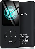 AGPTEK A02Pl 64Gb Mp3 Player, 70 Horas De Reprodução Música Sem Perdas, Suporta Até 128Gb (Preto)