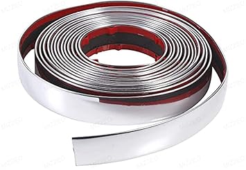 MIZZEO Chrome Moulding Trim, Strip Car Door Edge Guard Protector, Side Window Bumper, Grill, Automotive Interior Exterior Decor (10 mm x 10 Meter) for Maruti Swift Dzire (Type-II) 2012-2016