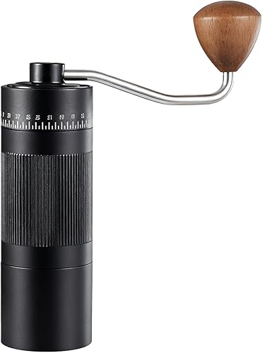 Portable Hand Coffee Mill, 55-Grade Adjustable Grind for Espresso to French Press, 304 Stainless Steel Conical Burr, Compact for Travel Kitchen disponible en Yaxa Colombia