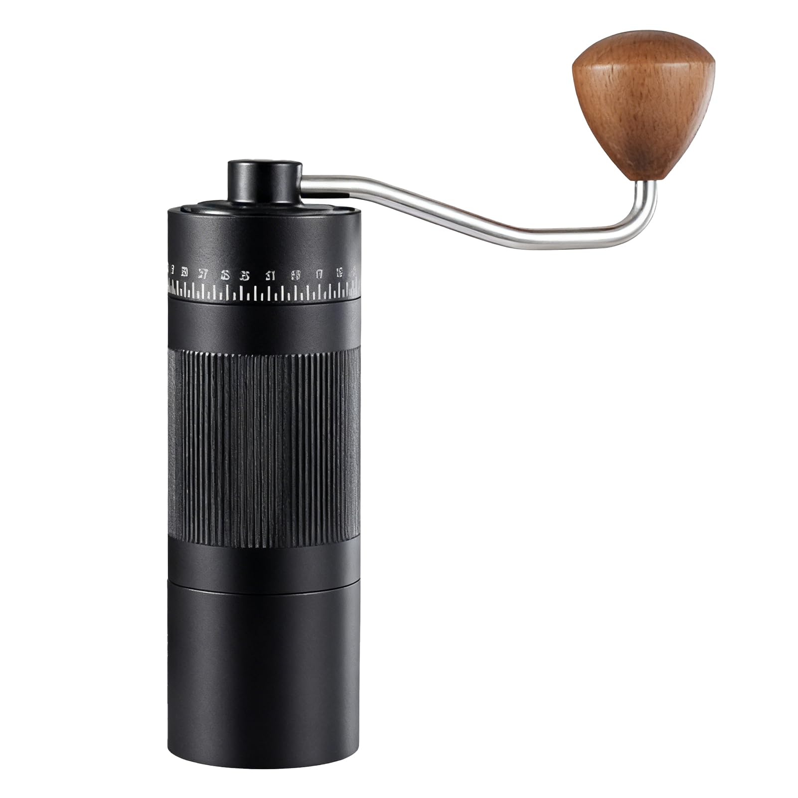 Huairdum Molinillo de café Manual, Molinillo de Rendimiento de Molienda Premium, de 55 Ajustes Ajustables para el Hogar, Viajes y Preparación de café (BLACK) (BLACK) () ()