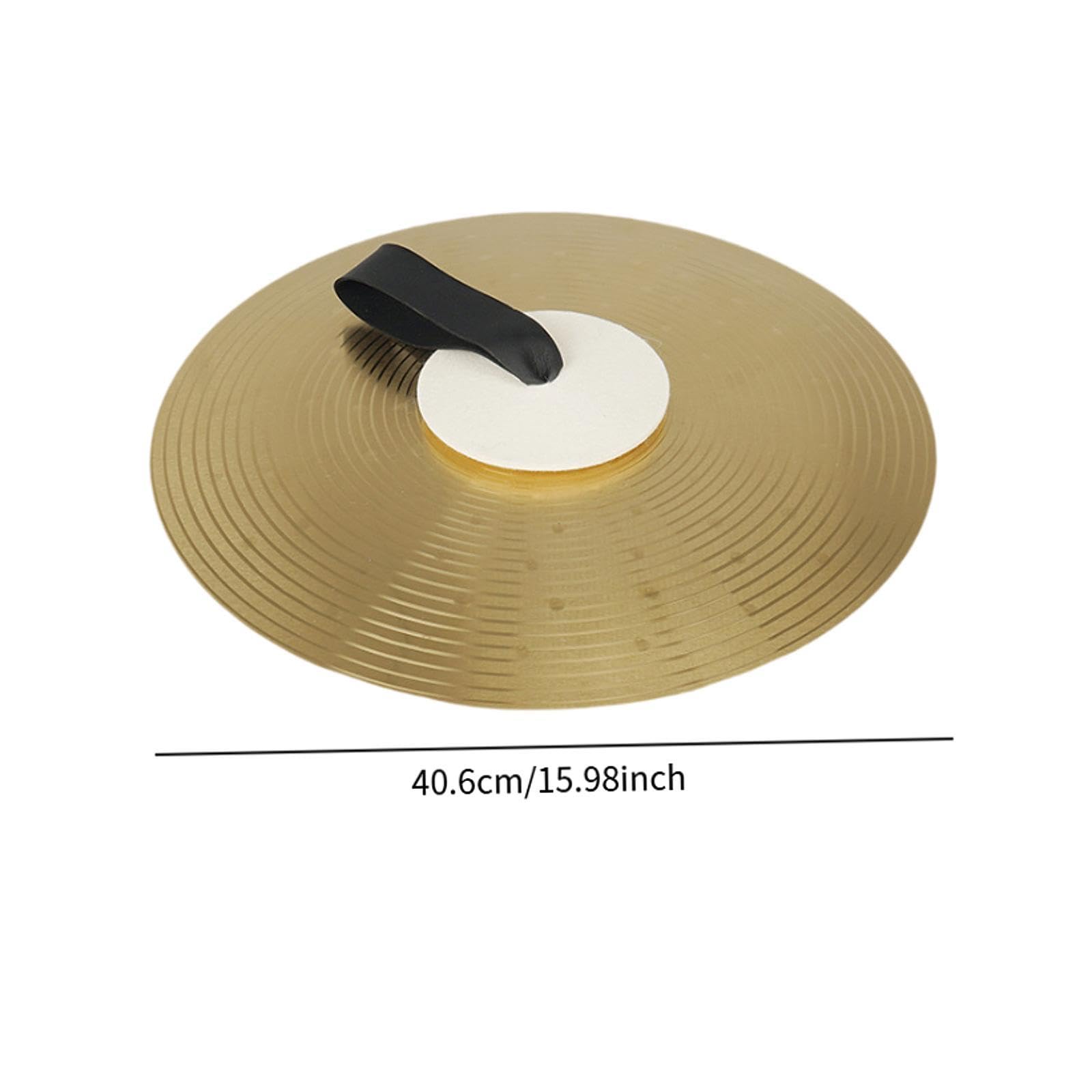 1 Par Platillos para Batería Platillos Crash Instrumentos Percusión Platillos Aleación Prácticos Fácil de Usar Adecuado para Apartamento Ensayo Música, 16 pulgadas
