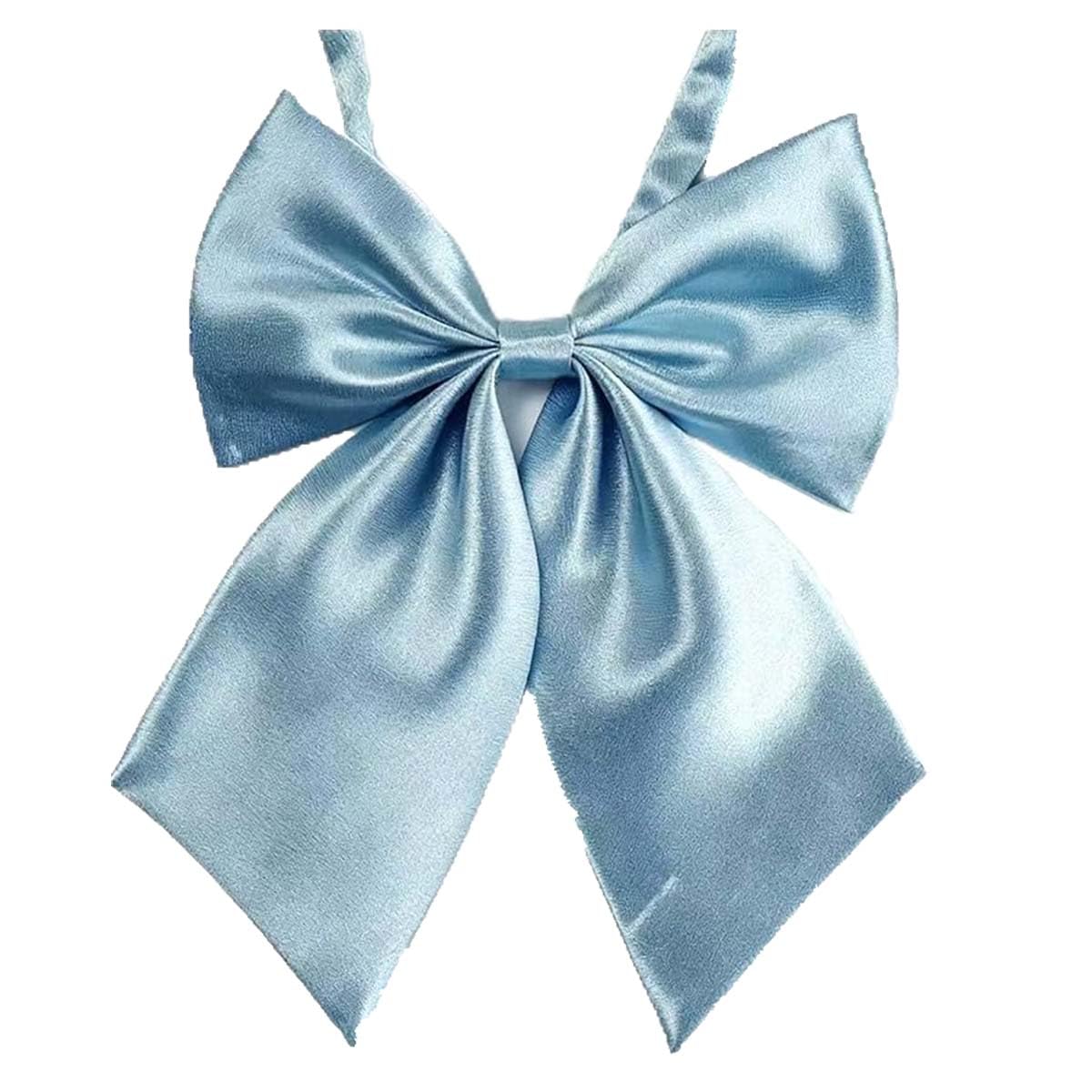LOPURO Lady Adjustable Pre-tied Bow Tie,Women Uniform Bowtie for Cosplay
