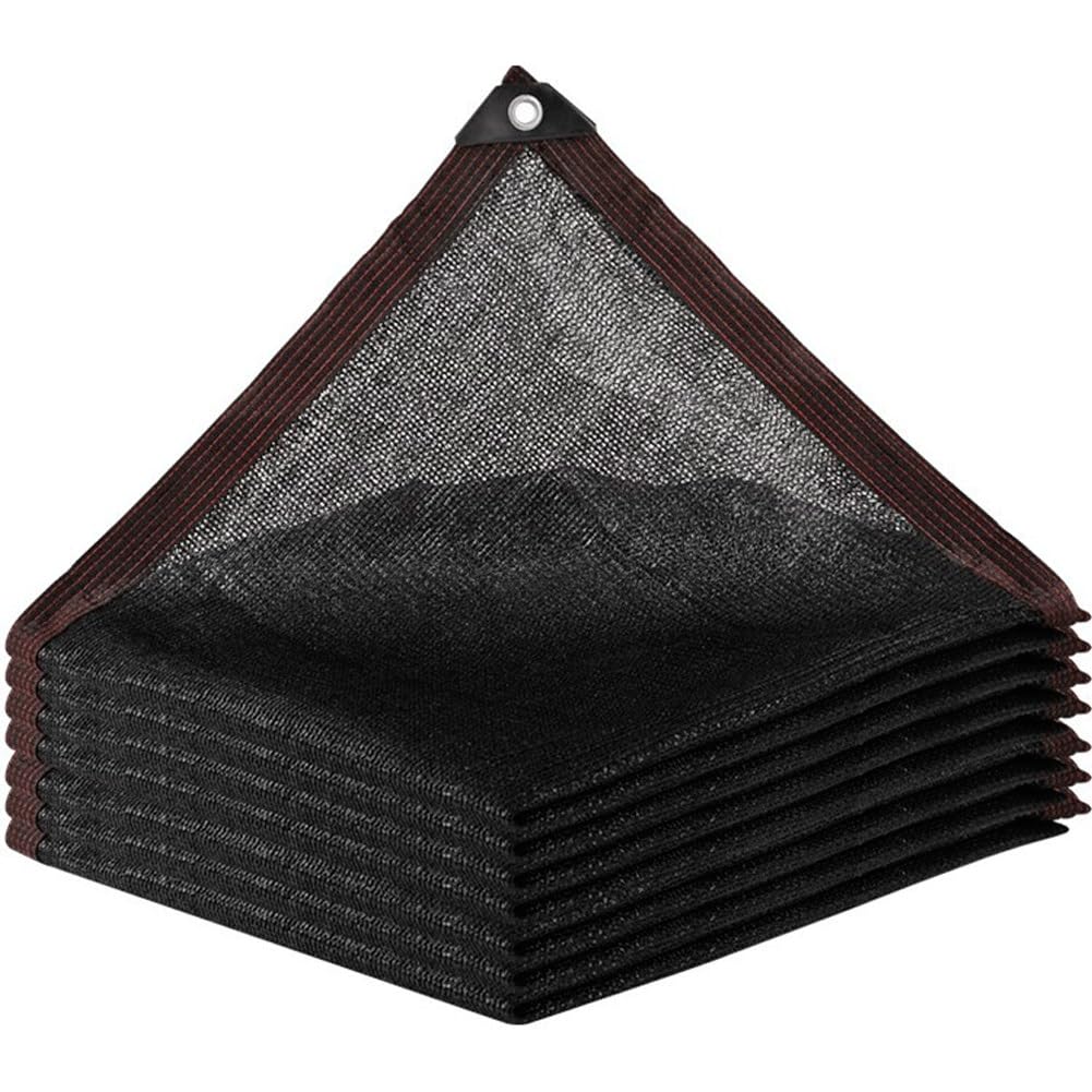 WQPMNYG Heavy-Duty Pool Cover for Inground Pools - Rectangle Sun Shade Netting Tarp with Grommets 5x5m (16.4x16.4ft) - UV Resistant Multipurpose Garden Protection Mesh.