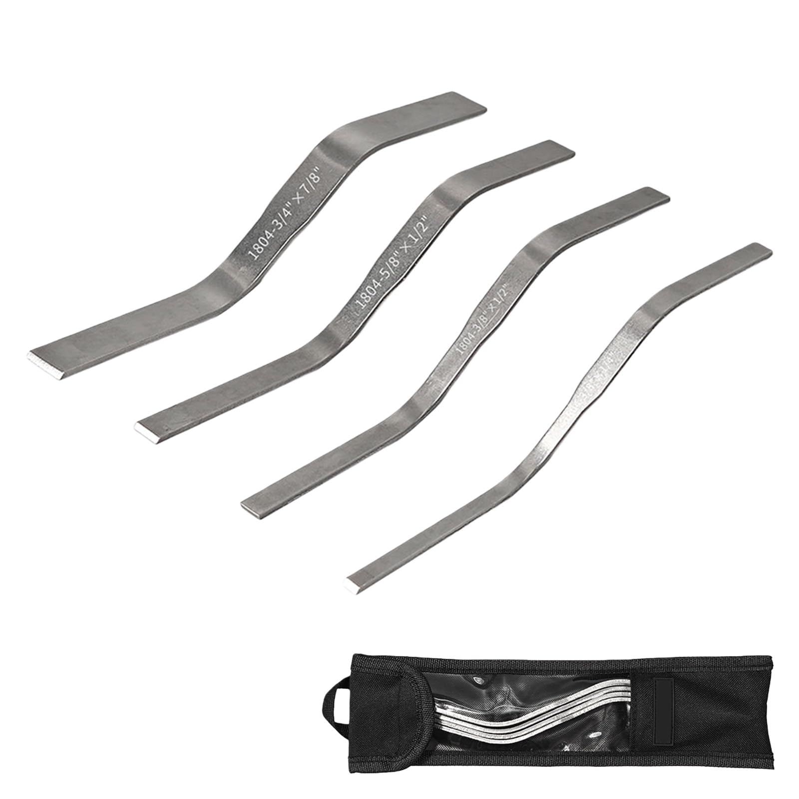 Buxuaaaa Duty Corner Grout Spatula Set 3 / 8Inchx1 / 4Inch 3 / 8Inchx1 / 2Inch 5 / 2Inch 3 / 4Inchx7 / 8Inch Double Flat Edged Design With Oxford Carry Bag Double Flat Trowel Set