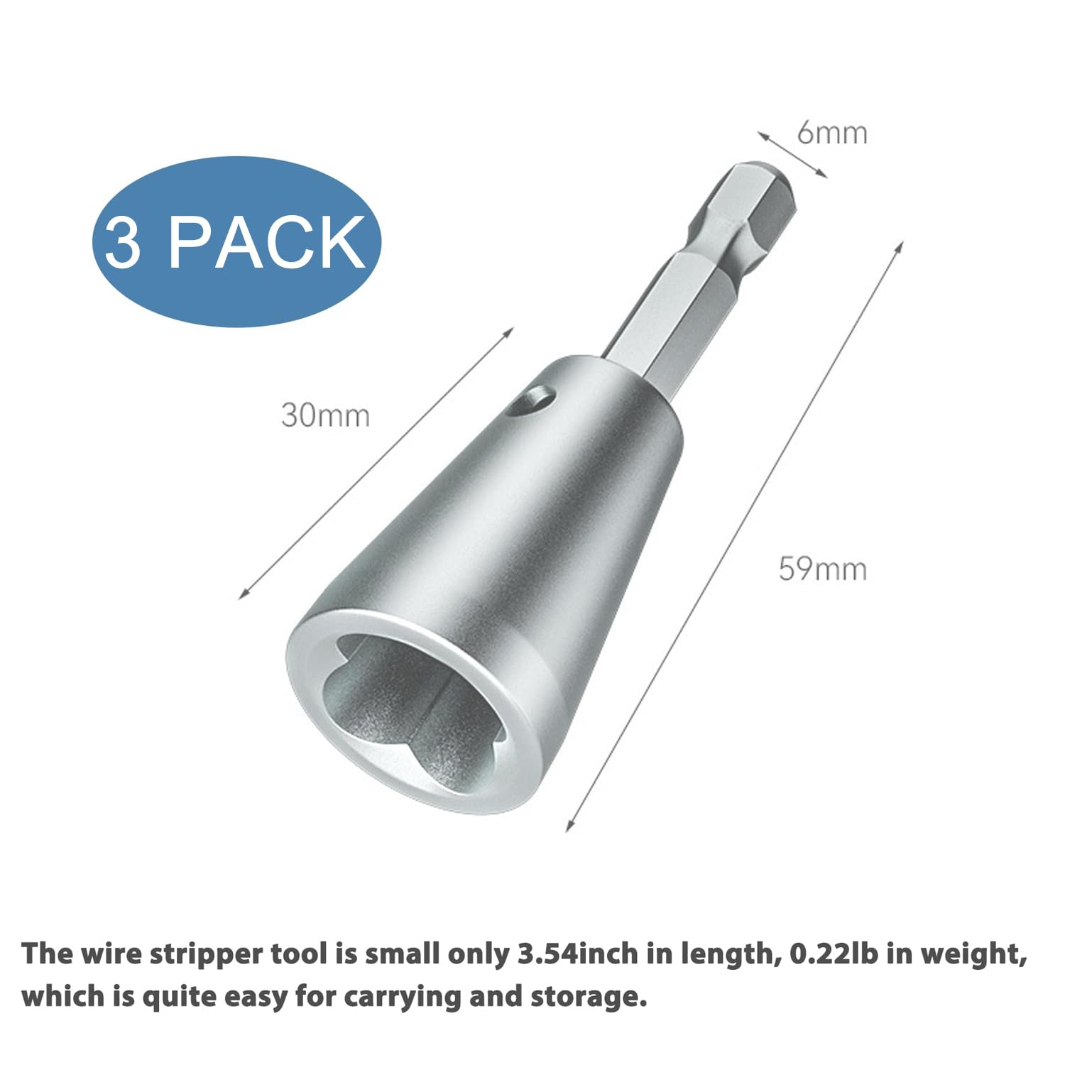 Heyiarbeit 3 Pcs Wire Twister Tool for Drill,Wire stripper for drill,Wire Stripping and Twisting Tool,Wire Twisting Tool Wire Twister Wire Connector for Electrical Power Drill Drivers Tools