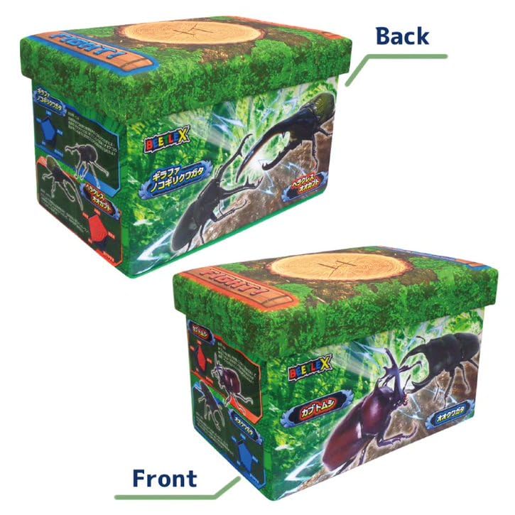 新品！　3個セット　昆虫　収納ボックス　フタ付き　BOX　座れる　おもちゃ箱 Amazon｜座れる ふた付き 収納ボックス 子供 耐荷重70kg (昆虫