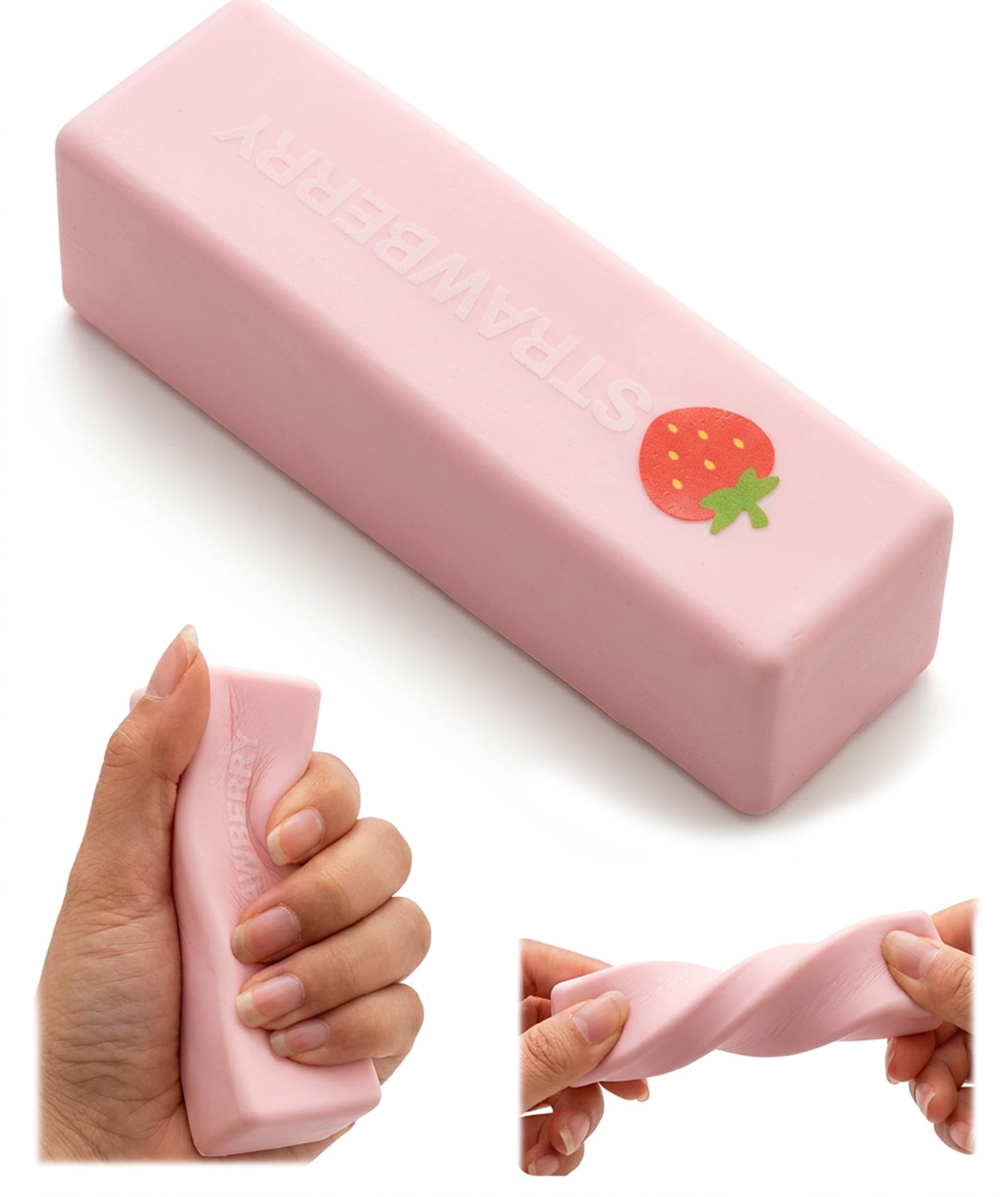 Squishy Strawberry Stick Decor, Taba Squishy Toy for Stress and Desk Decoration, Soft and Flexible Design for Office and Home Use, Compact Size for Easy Placement-image-38