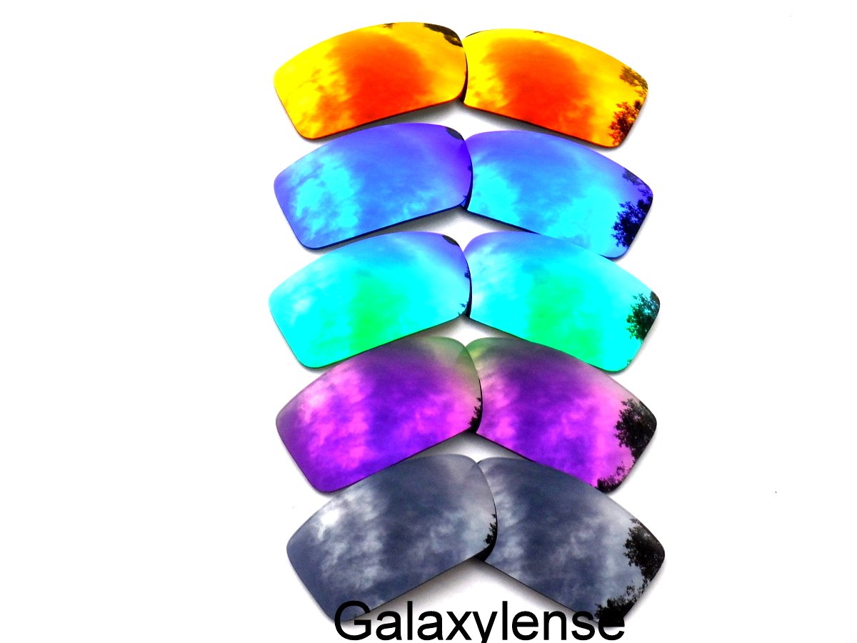 Galaxy Replacement Lenses for Oakley Gascan Black&Purple&Green&Blue&Red Color Polarized 5 Pairs,