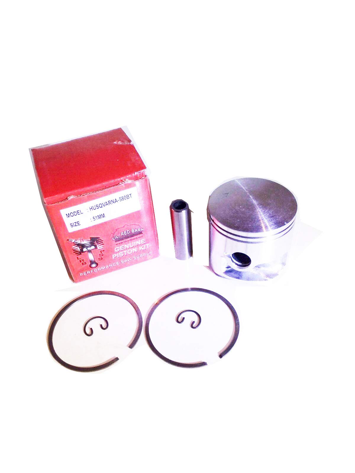 Lil Red Barn Piston Kit Fits Husqvarna 580BT, 580BFS, 580BTS Blower Replaces Husqvarna Part # 576596401 Two Day Shipping to All 50 States!