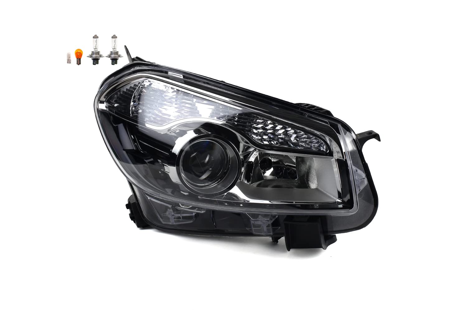 Johns Faro alogeno adatto per Nissan Qashqai J10 03/2010- Lampadina destra
