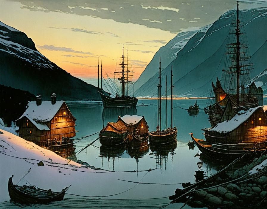 Toile murale village de pêcheurs Meechi pour une sensation de sérénité