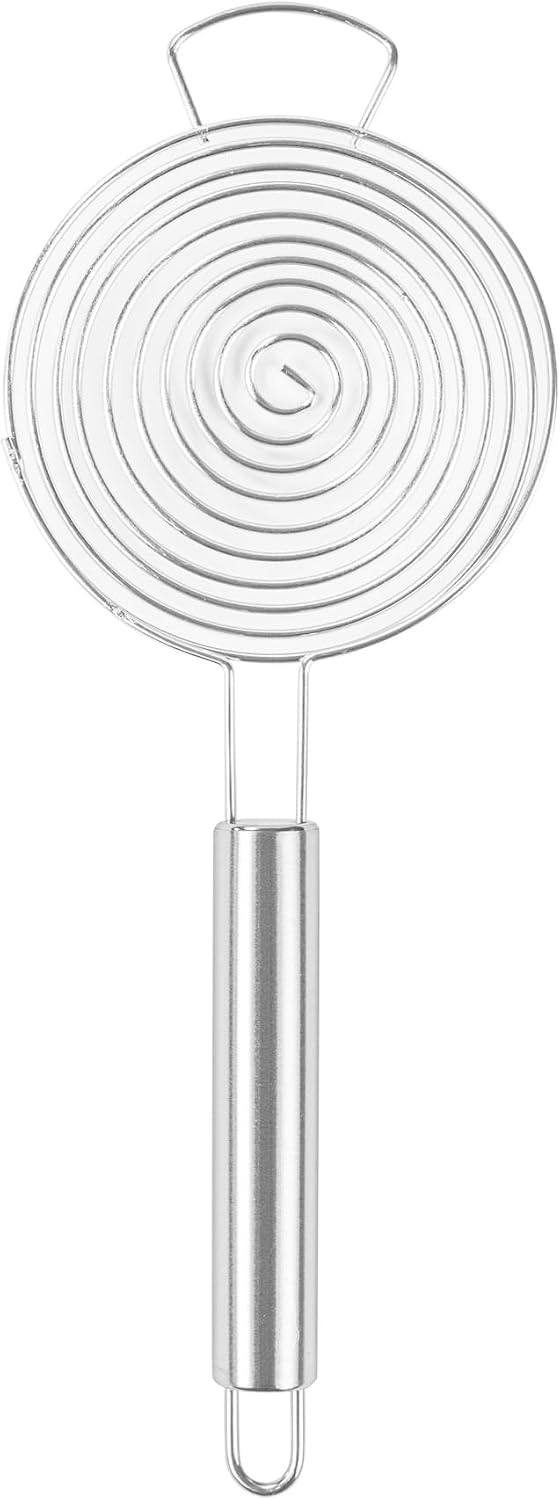 Restaurantware Met Lux 10.2 Inch x 3.5 Inch x 2 Inch Egg Separator 1 Spiral Egg White Separator - With Hanging Hole Dishwasher-Safe Stainless Steel Egg Yolk Separator For Kitchen