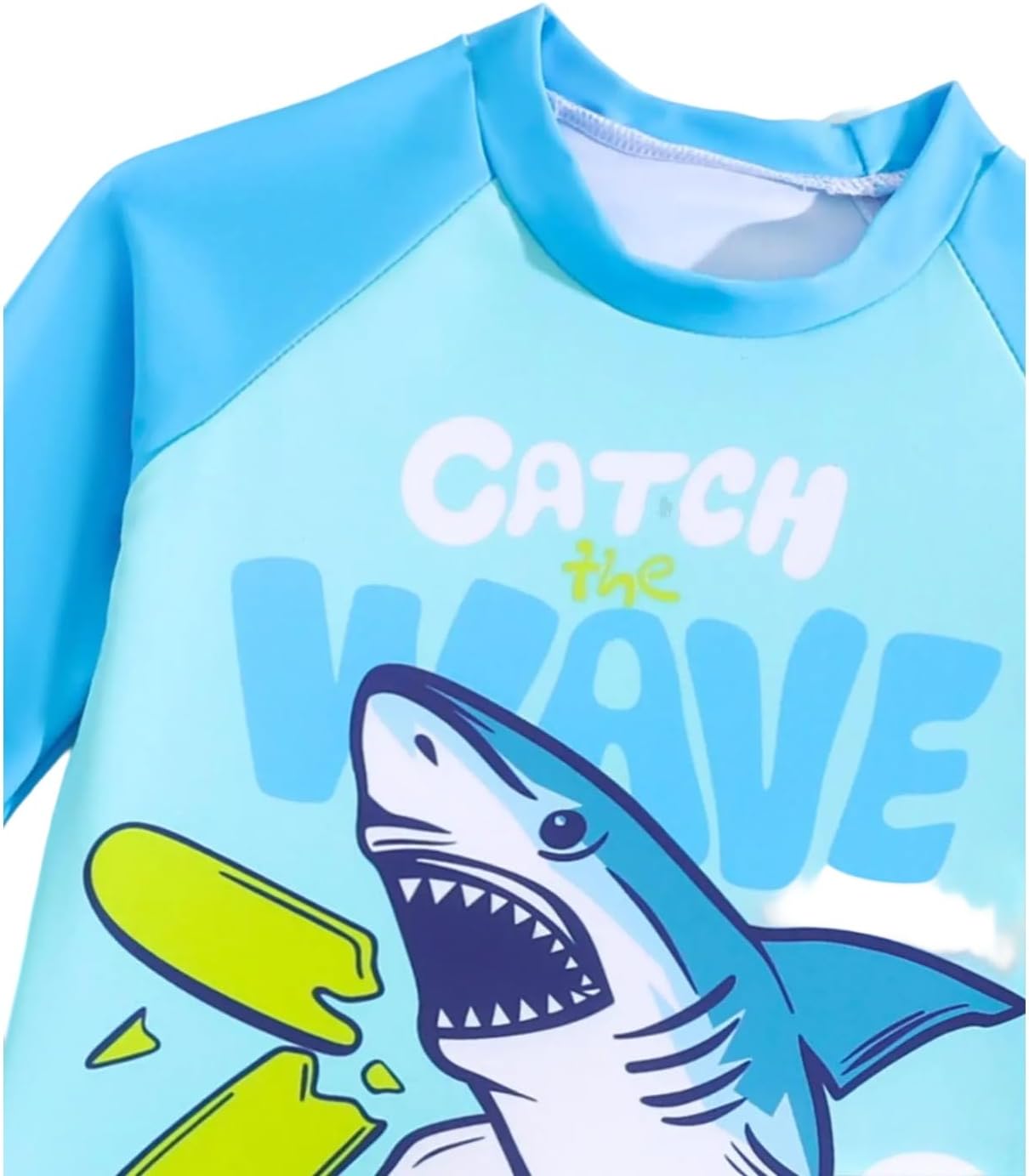 Toddler Swimsuit Boy 2-Piece Dinosaur Bathing Suit with Rash Guard Cute Toddler Boy Swimsuit Dinosaur - Image 3