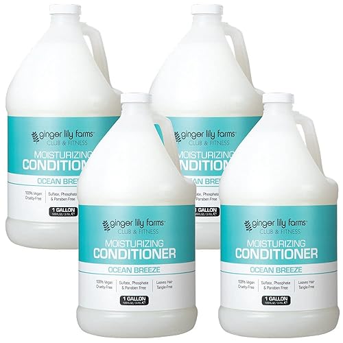 Miniatura 14 de Ginger Lily Farms Club & Fitness - Acondicionador hidratante para cabello seco, 100% vegano y libre de crueldad, aroma Ocean Breeze, repuesto de 1