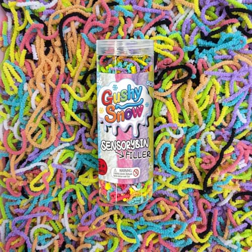 GushySnow Latex material Stretchy Sensory Fidget Noodles for Kids & Adults-Bulk Pack Tactile Rubber Fidget Toys for Autism ADHD Stress Relief Fine Motor Skills-Quiet Classroom & Calming Sensory Play