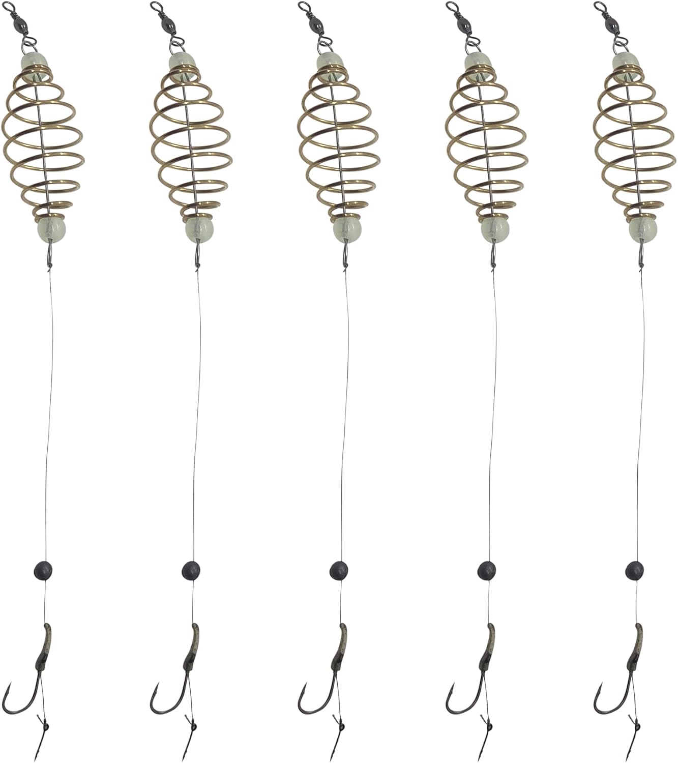 Ready-to-Go Complete Carp Rig - Spring Feeder with a Spike | Carp, Buffalo, Catfish | for Boilies and Pop-Ups