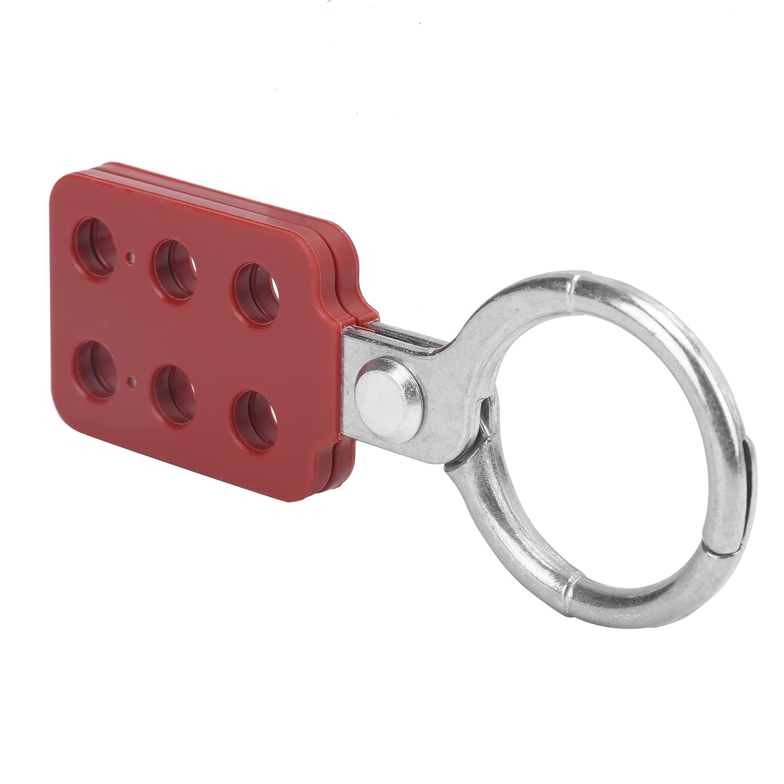 ACAGALA 10pcs Lockout Hasp 38mm/1.5in 6 Holes Aluminium Insulation for Flammable Explosive Places