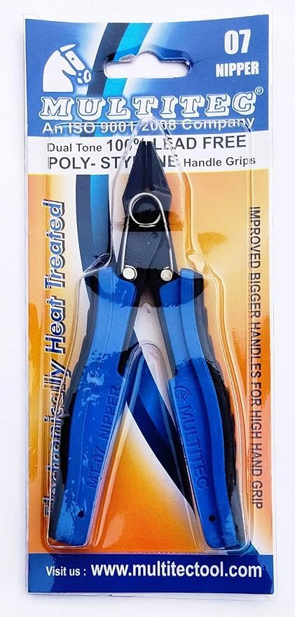 TESTIN ELECTRONICS Multitec 7 Alloy Steel Nippers And Micro Shears (Blue) 3