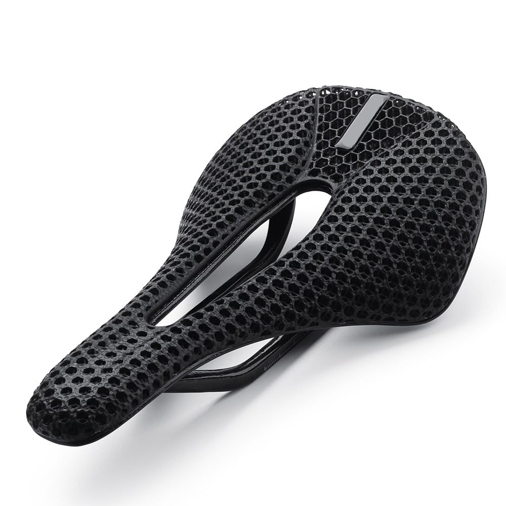 Bike Saddle,Fahrradsattel Vollcarbon 3D-Gedruckter Sattel 162 g Fahrradsitz Rennrad MTB Berg Kies Sitz for Männer Frauen Fahrradteile