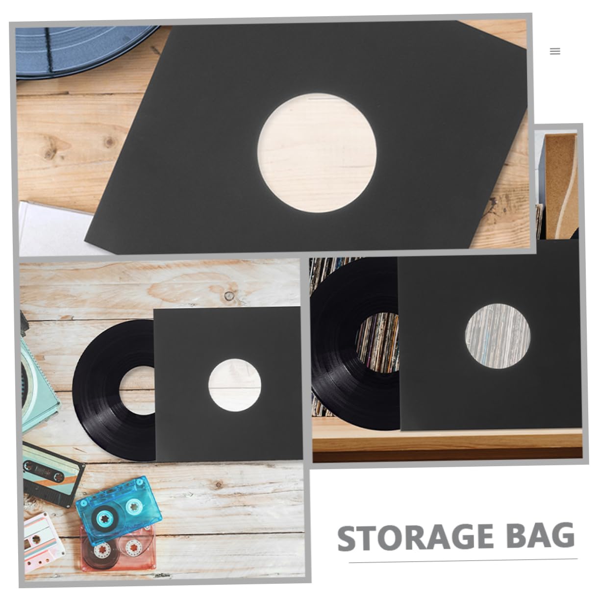 GOOHOCHY 6pcs Vinyl Record Sleeves Kraft Paper Covers Scratch Protector Outer Sleeves Record Storage for Vinyl Collectors : Electronics