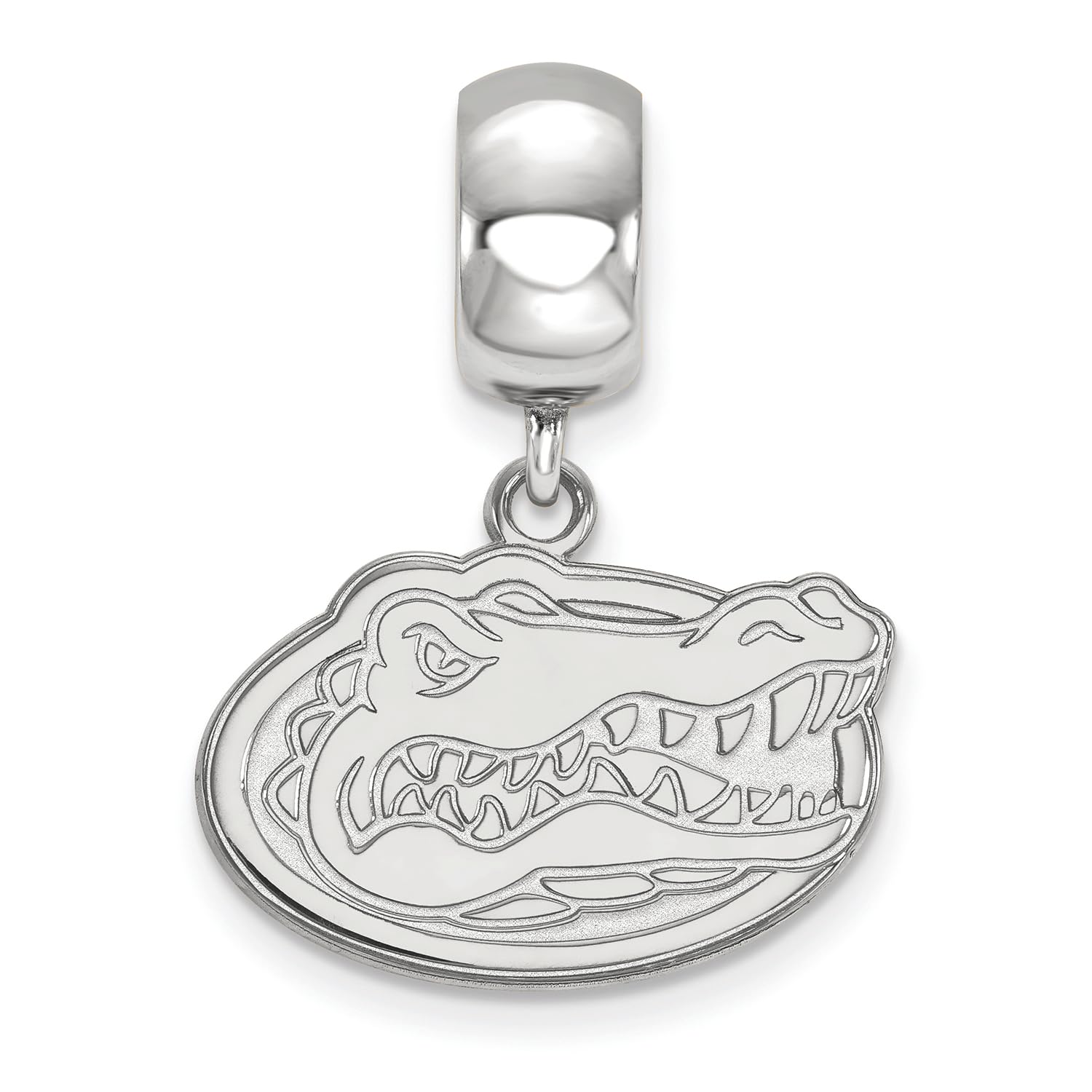 Florida Bead Charm Small (1/2 Inch) Dangle (Sterling Silver)