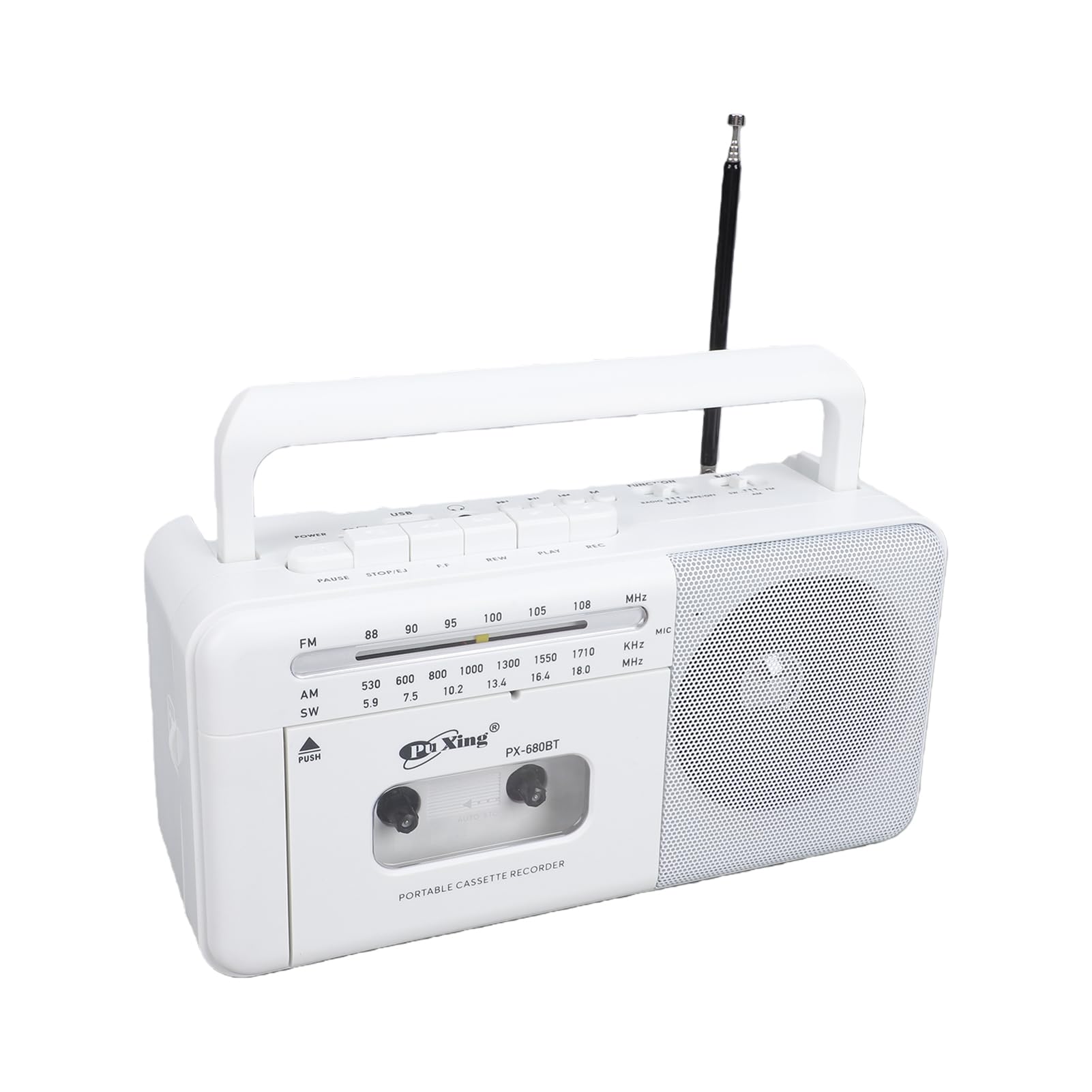 LICAEVEY Retro Odtwarzacz Kasetowy, Przenośny Magnetofon AM FM SW Radio z Gniazdem Słuchawkowym, Nagrywanie, Bluetooth, USB, do Podróży Domowych