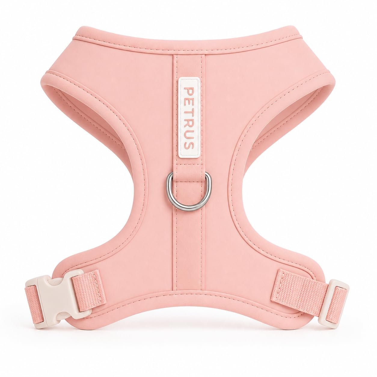 Premium No-Pull Dog Harness Soft Neoprene & Breathable Mesh Vest with Front & Back Clip D-Rings Adjustable Lightweight Walking Harness for Puppies, Small & Medium Dogs (Baby Pink, M)