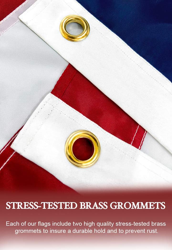 Infinity Republic - American Flag 3x5ft USA Premium Quality Embroidered - Perfect for Indoor Outdoor - Sewn Stars & Stripes Signature Series