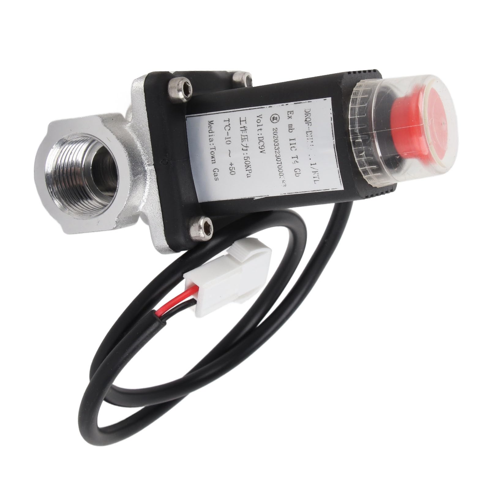 Vanne Coupe-gaz électronique, Vanne à Gaz Naturel, Vanne électromagnétique G1/2 "G3/4" G1 ", Vanne à Coupure Mécanique Avec Alarme De Sécurité