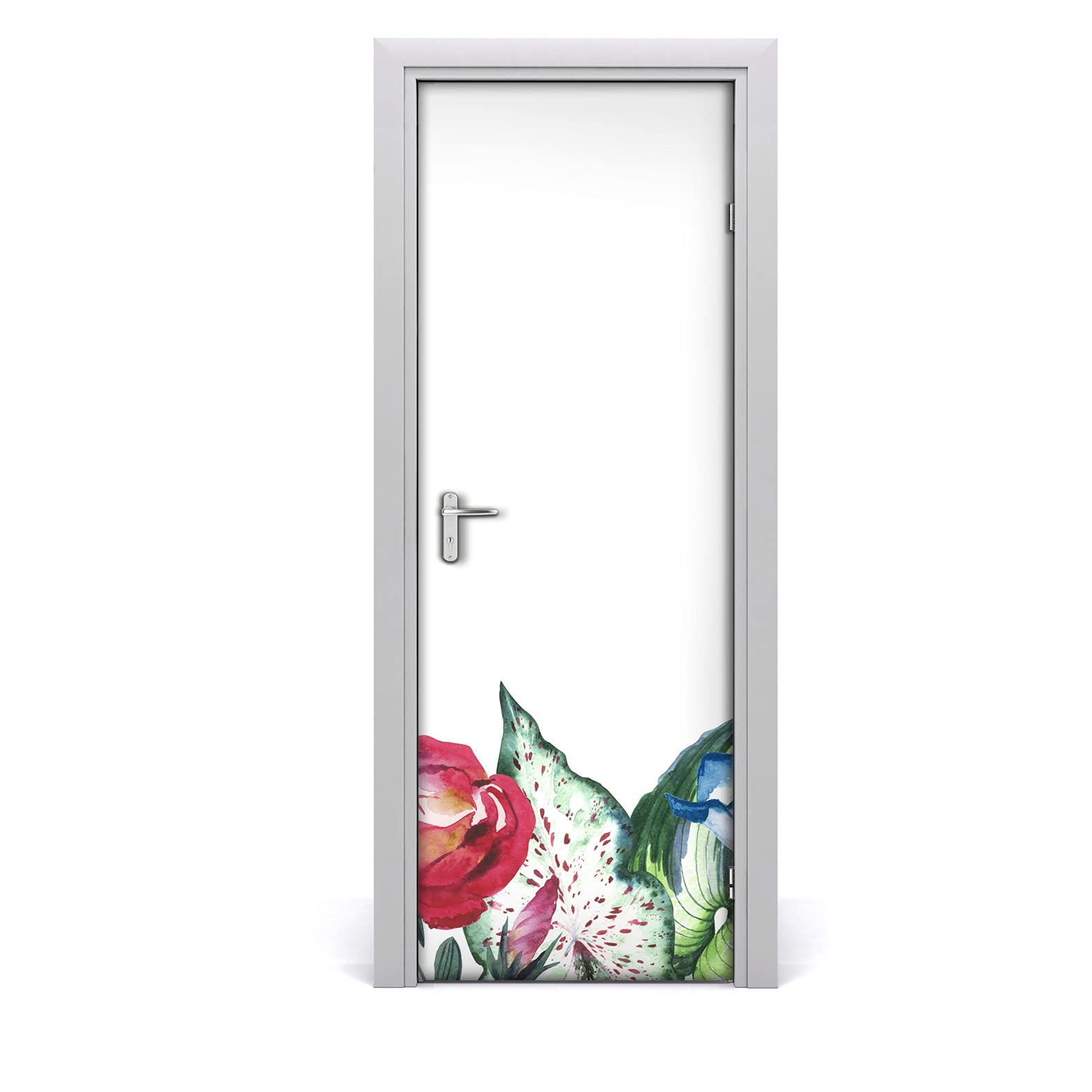 Autocollant de porte pour masquer les imperfections, décor Hawaii étiquette Magic-Stick
