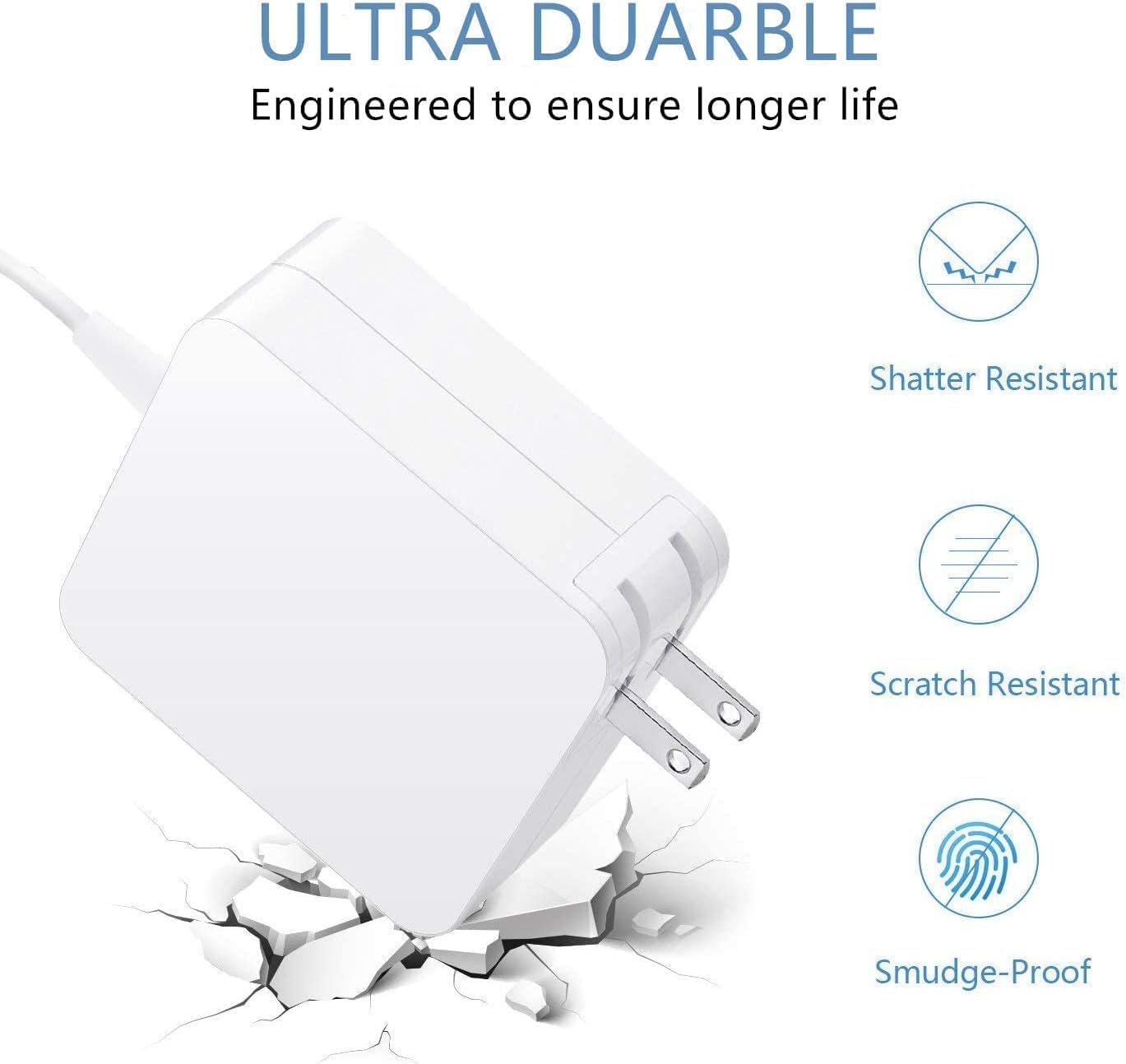 Mac Book Pro Charger,Replacement for AC 85W 2T-Tip Connector Power Adapter,Compatible with Mac Pro 15 inch and 13 inch（2012-2017） - Image 5