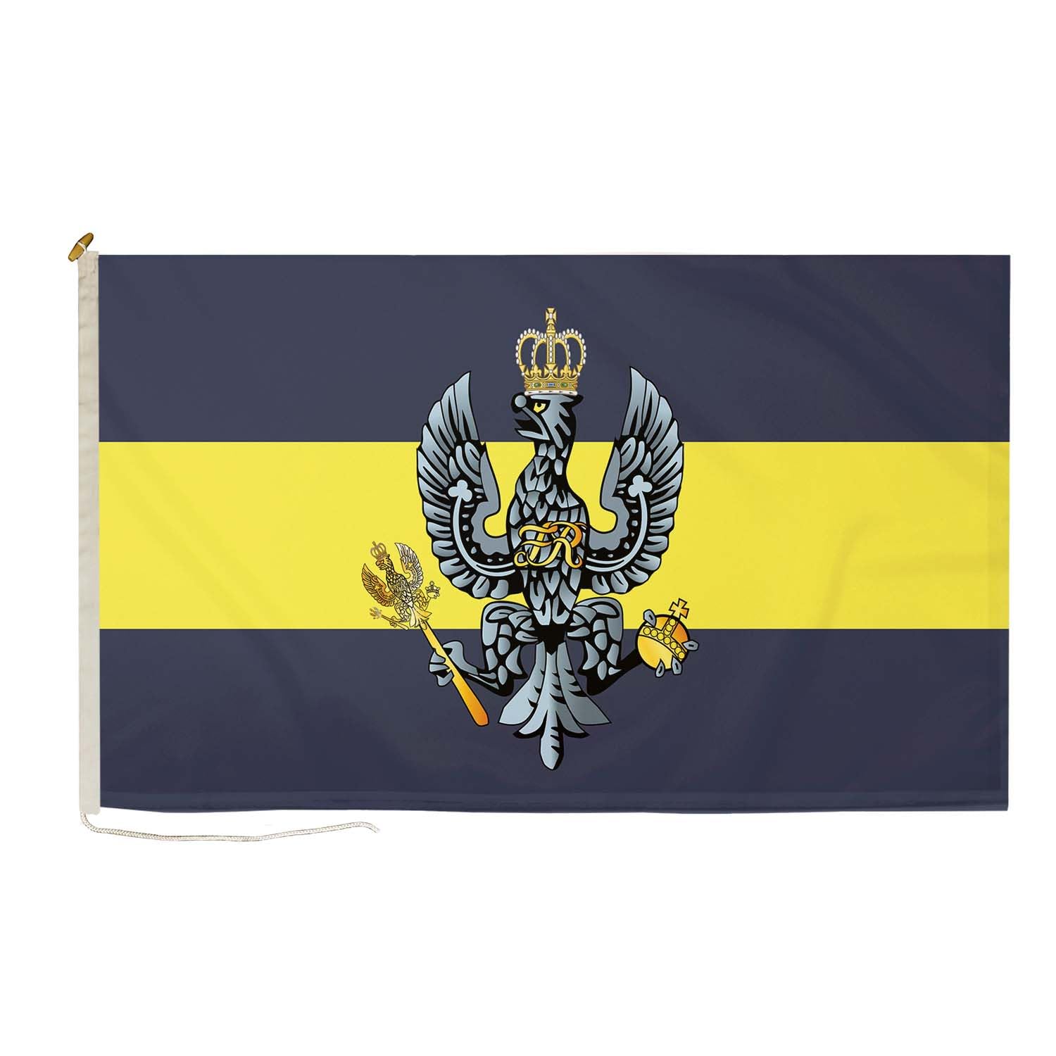DuraFlag 14th/20th Kings Royal Hussars 5ft x 3ft Flag Premium Quality With Rope & Toggle Reinforced Stitching 150cm x 90cm British Army Cavalry Regiment