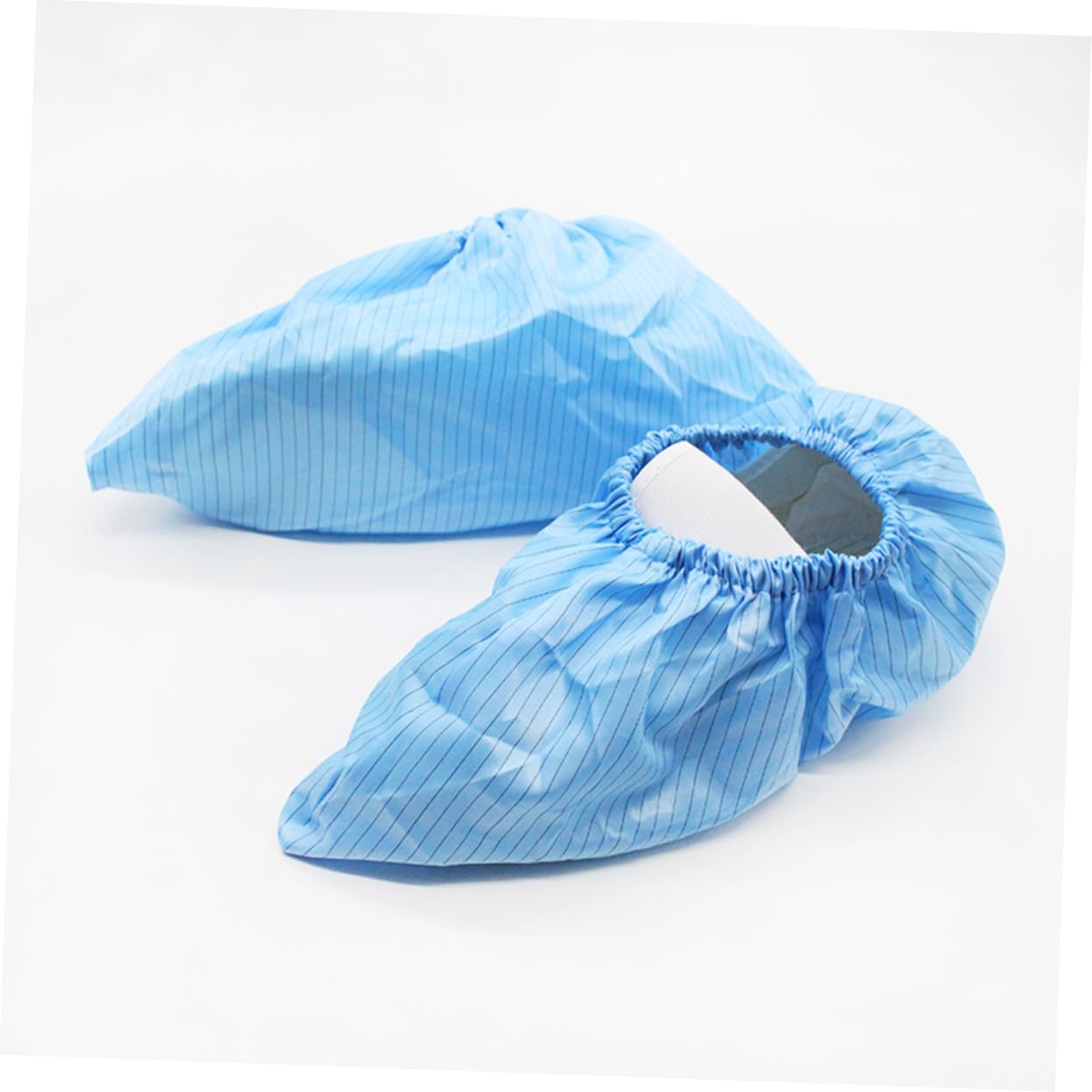 HOMOCONO 4 Pairs Anti-static Cover for Rain Waterproof Boot Work Boot Hospital Dustproof Foot Cover Sky-blue