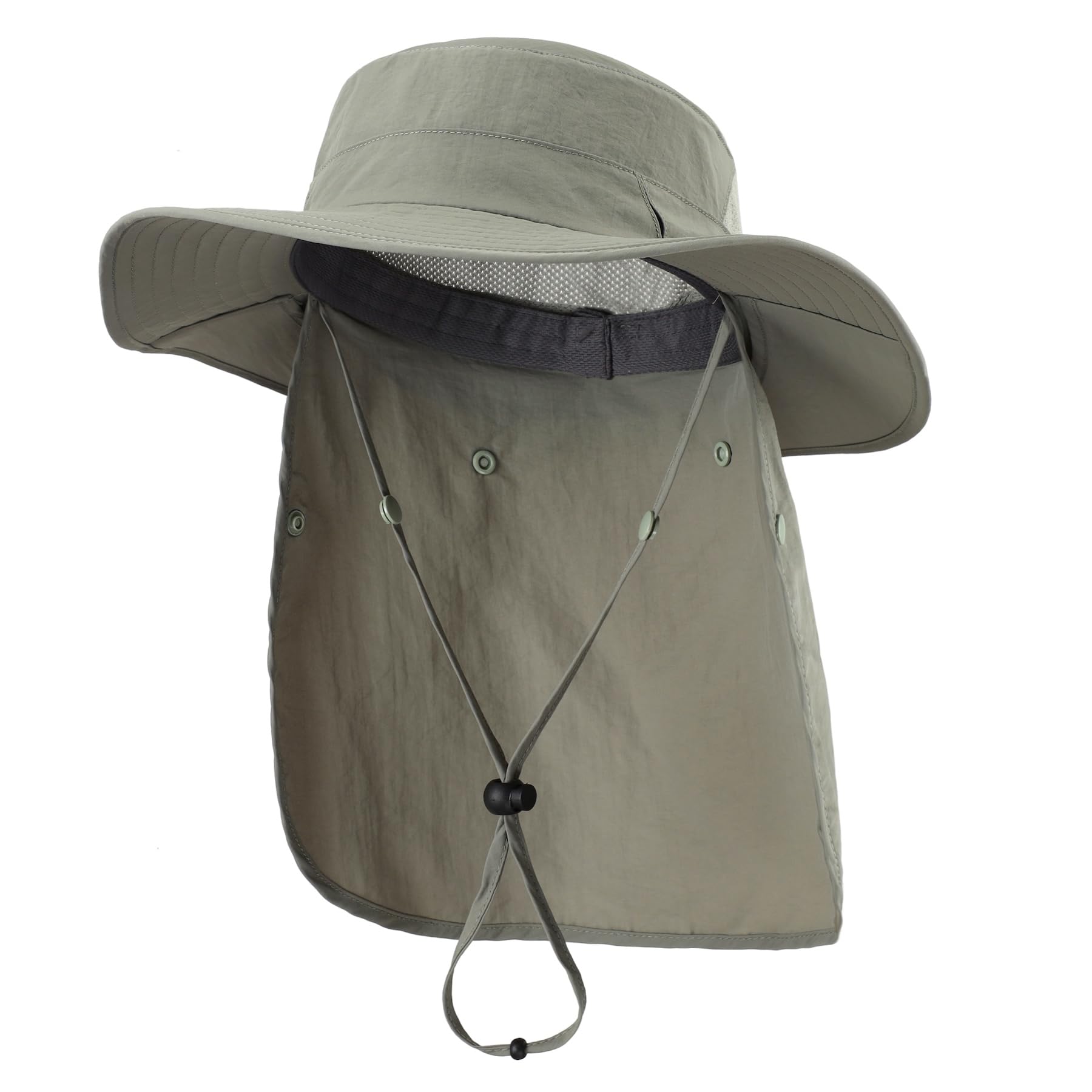 Home Prefer UPF 50+ Wide Brim Sun Hats with Neck Flap Sun Protection Hat for Men Women Gardening Fishing Summer Bucket Hat