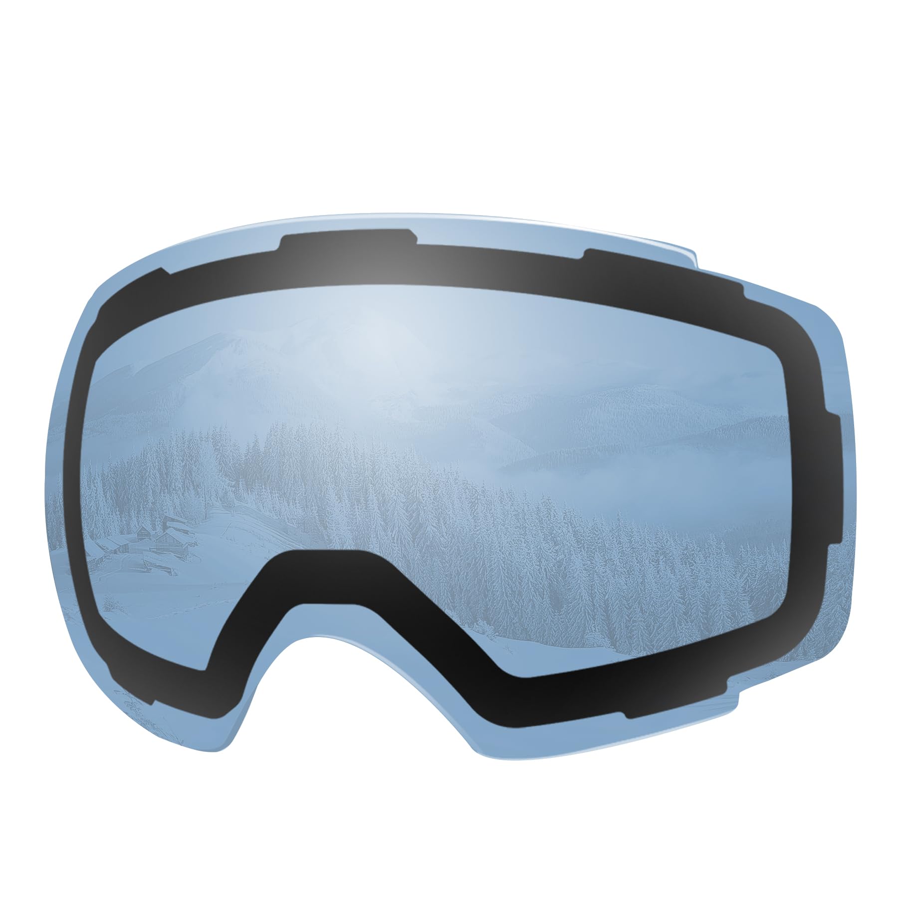 OutdoorMasterSki Goggles PRO Replacement Lens - 20+ Choices (VLT 42% Polarized Blue)