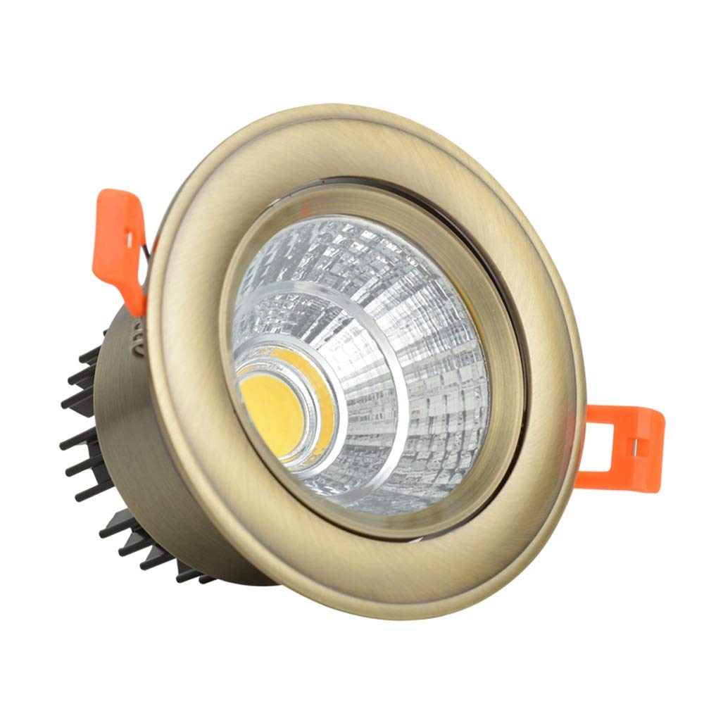 Panneau lumière intégrée LED COB 7W rond pour projecteur d'éclairage plafond