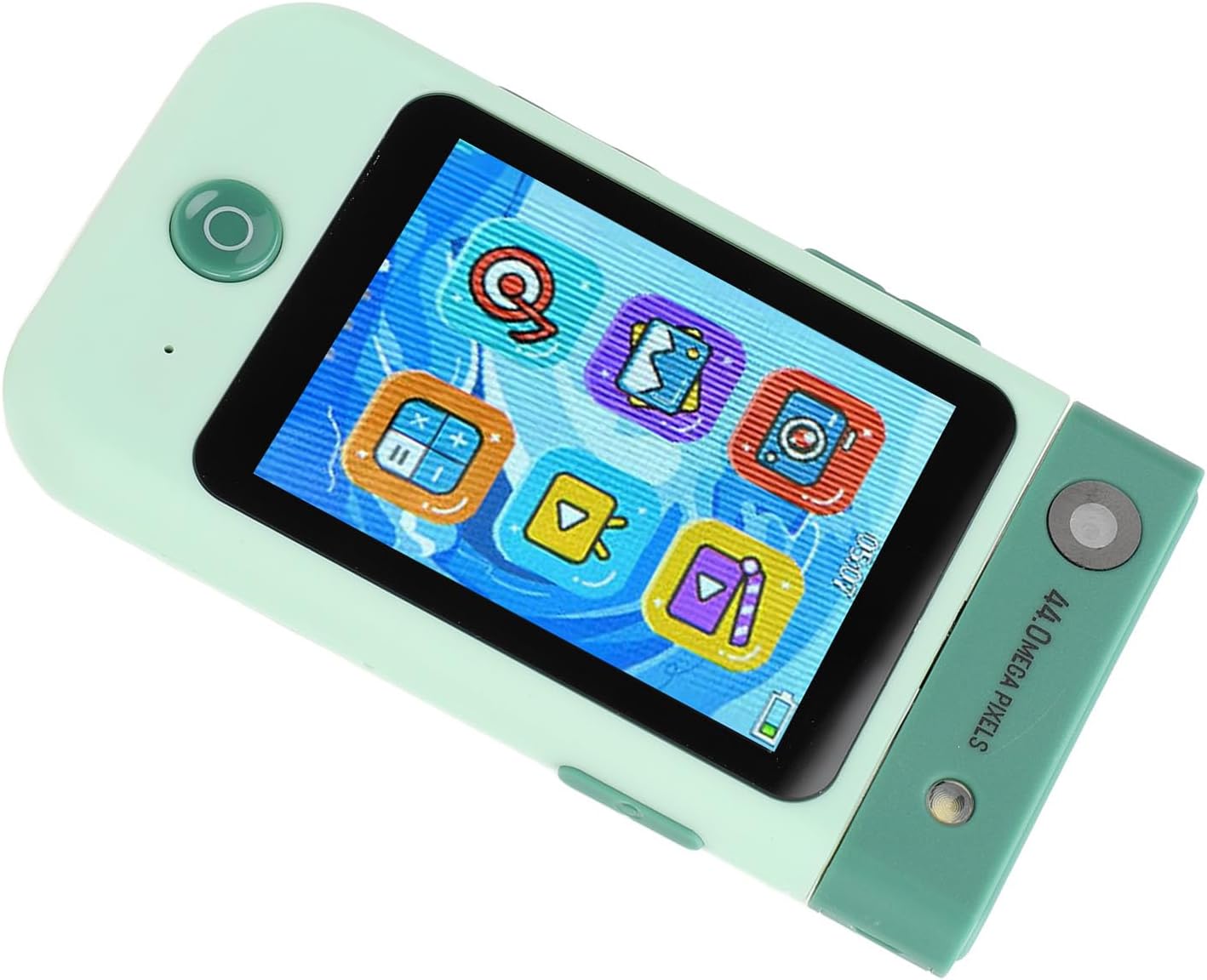 1080P 48MP Digital Camera 2.8 Inch IPS Touchscreen Auto Focus 700mAh with Alarm Clock MP3 Music Player Portable Camera for Present (Green)