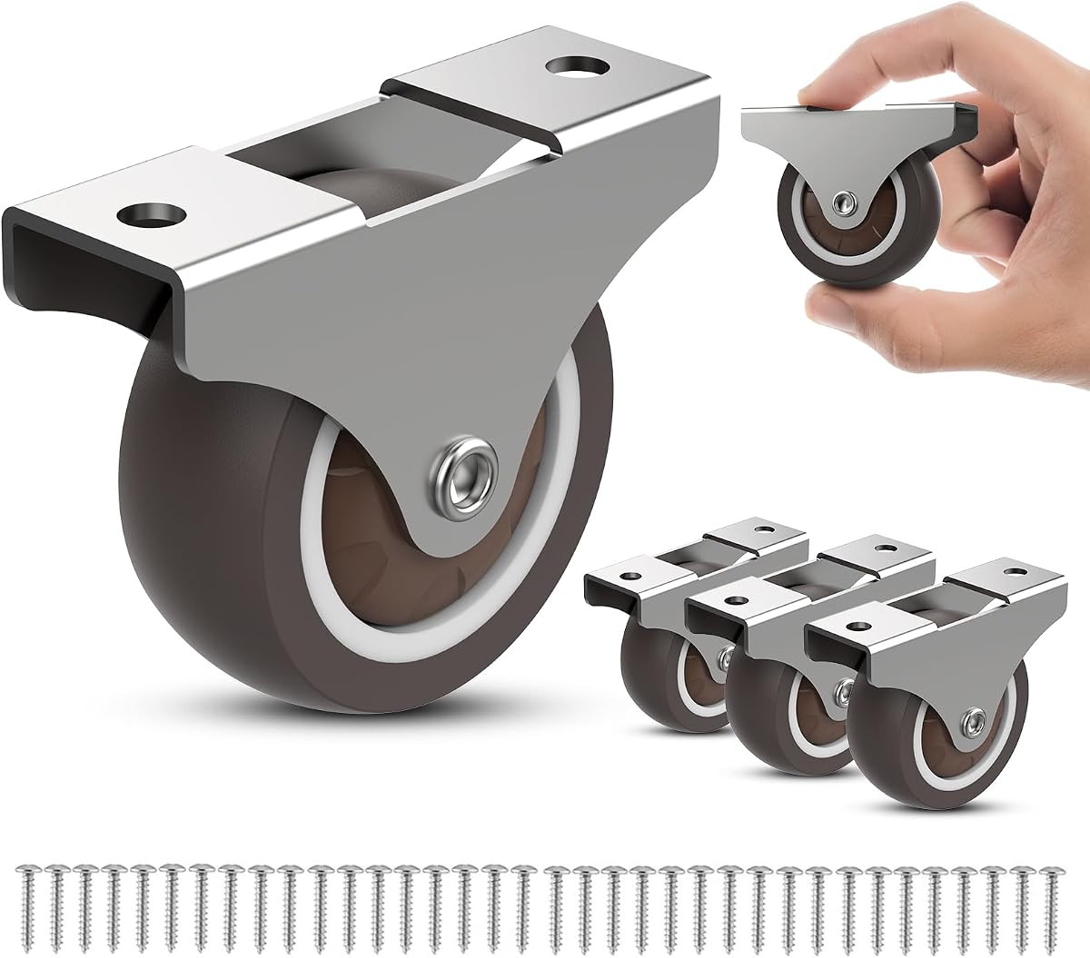 Fixed Caster Wheels 2 Inch