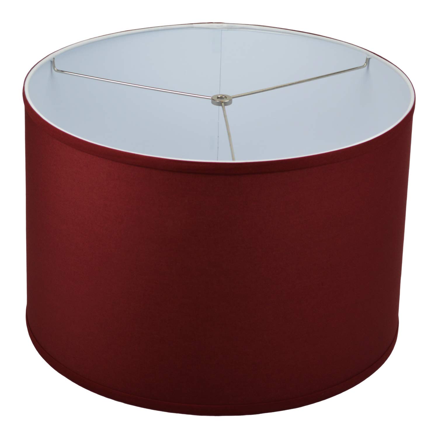 FenchelShades.com 18" Top Diameter x 18" Bottom Diameter 12" Height Cylinder Drum Lampshade USA Made (Linen Brick)