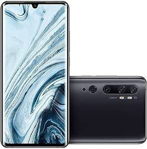 Xiaomi Mi Note 10 Smartphone (16,43cm (6,47") 3D Curved AMOLED FHD+ Display, 128GB interner Speicher + 6GB RAM, 108MP KI-Penta-Rückkamera, 32MP Selfie-Frontkamera, Dual-SIM, Android 9) Midnight Black
