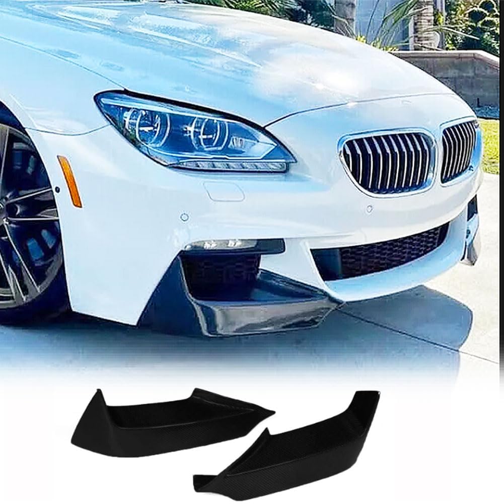 Front Bumper Splitters for BMW 6 Series F06 F12 F13 2013-2018 640i 650i M Sport 2Door 4Door Gloss Black Fiberglass Front Chin Spoiler Splitter Protector Factory Outlet (FRP)