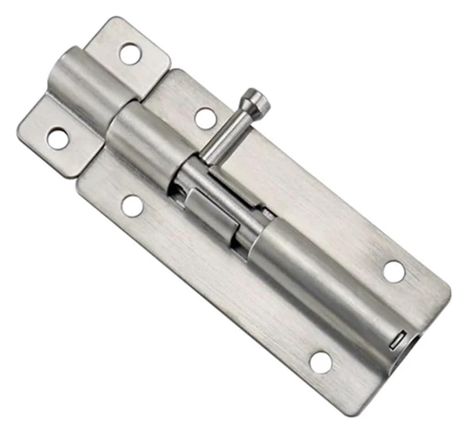 Hebilla de Puerta, Perno de Puerta Cepillado de Acero Inoxidable 304 Hebilla de Puerta Perno de Resorte de Puerta Interior Bisagra Pasador de Puerta