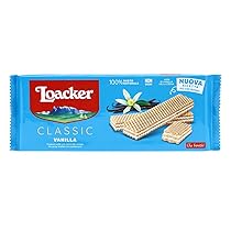 Loacker, Classic Vanille, Wafer Classico con 3 Strati di Cialde Farcite con Crema alla Vaniglia, 100% Vaniglia Bourbon, Merenda e Snack, 1 Confezione da 175g