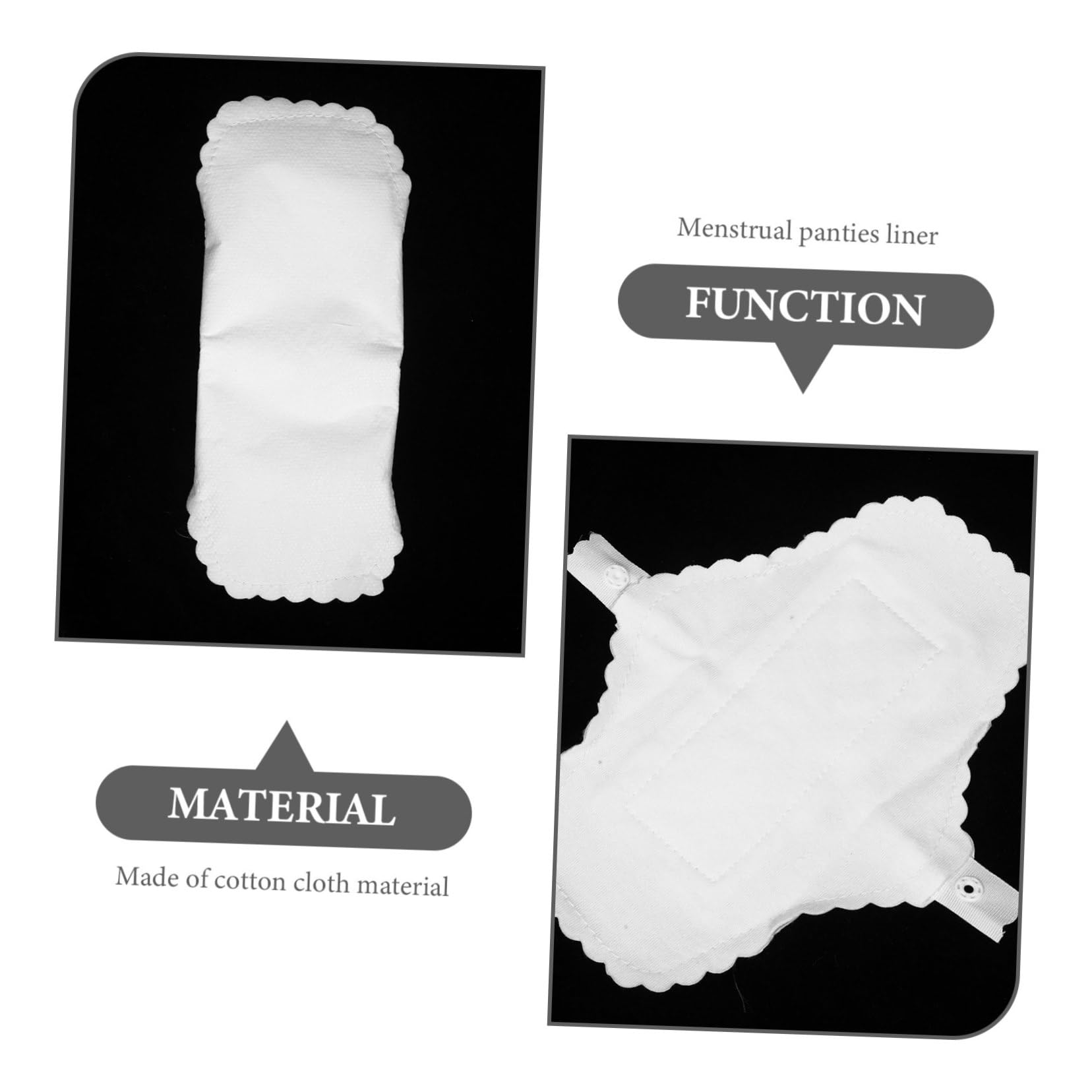 3er-set Menstruationsbinden Für Frauen Und Mädchen Wiederverwendbare Baumwollservietten Mit Knopf Auslaufsicher Für Aktivitäten Zum Geburtstag Weihnachten Und Neujahr 10 Stück * 3