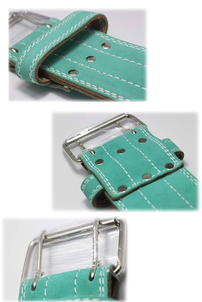 青 レザー トレーニング・パワーベルト 10FIT レバーアクションベルト パワーベルト リフティングベルト