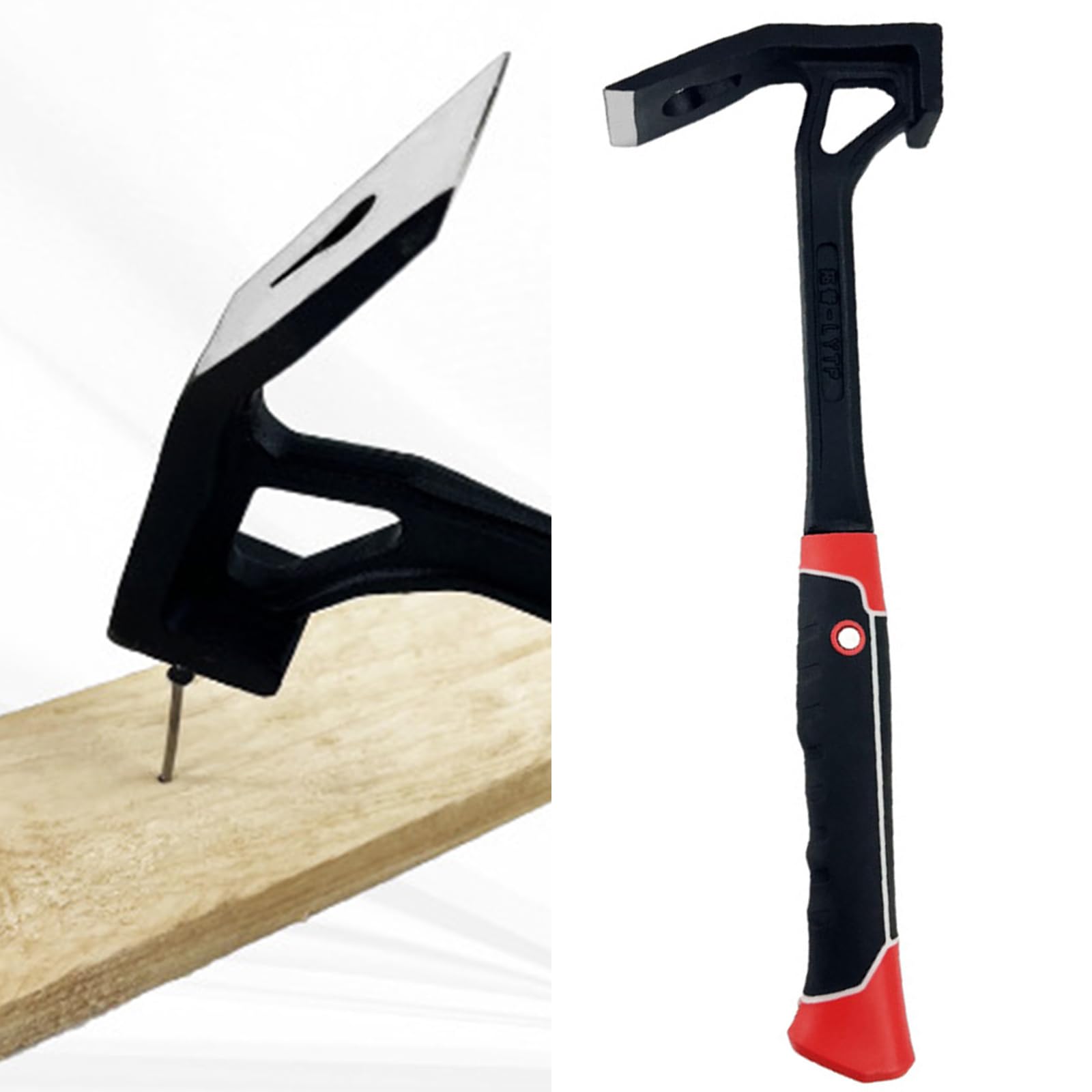 Ergonomischer Hammer, professionelle Wanddemontage, Schlitten mit weichem für Abrissarbeiten, Rissarbeiten, professionelles Holzbearbeitungswerkzeug