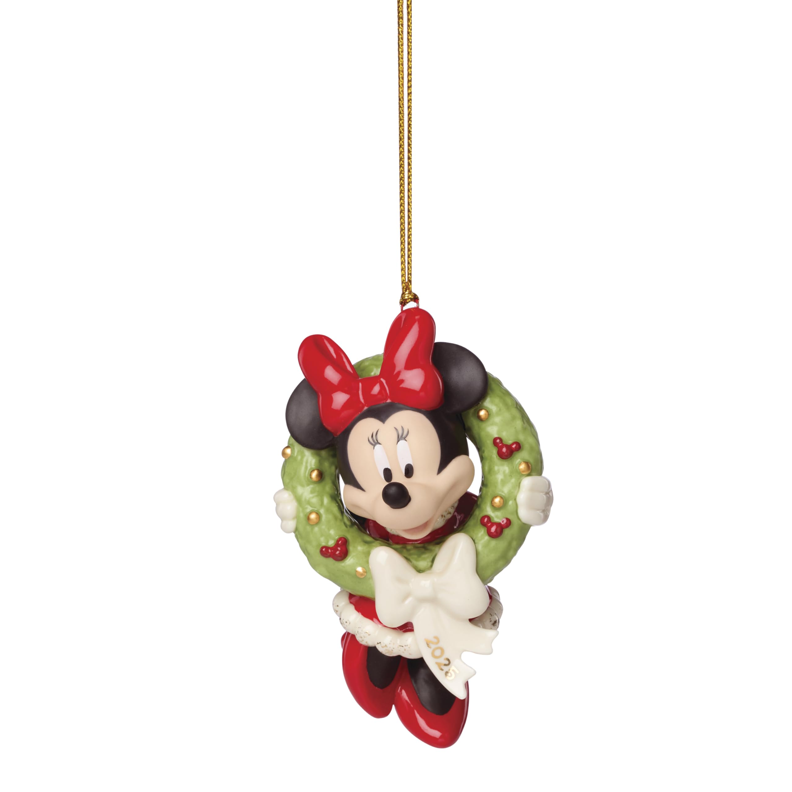 Amazon.com: Lenox Ornaments, 2025 Minnie Mouse Christmas Wreath